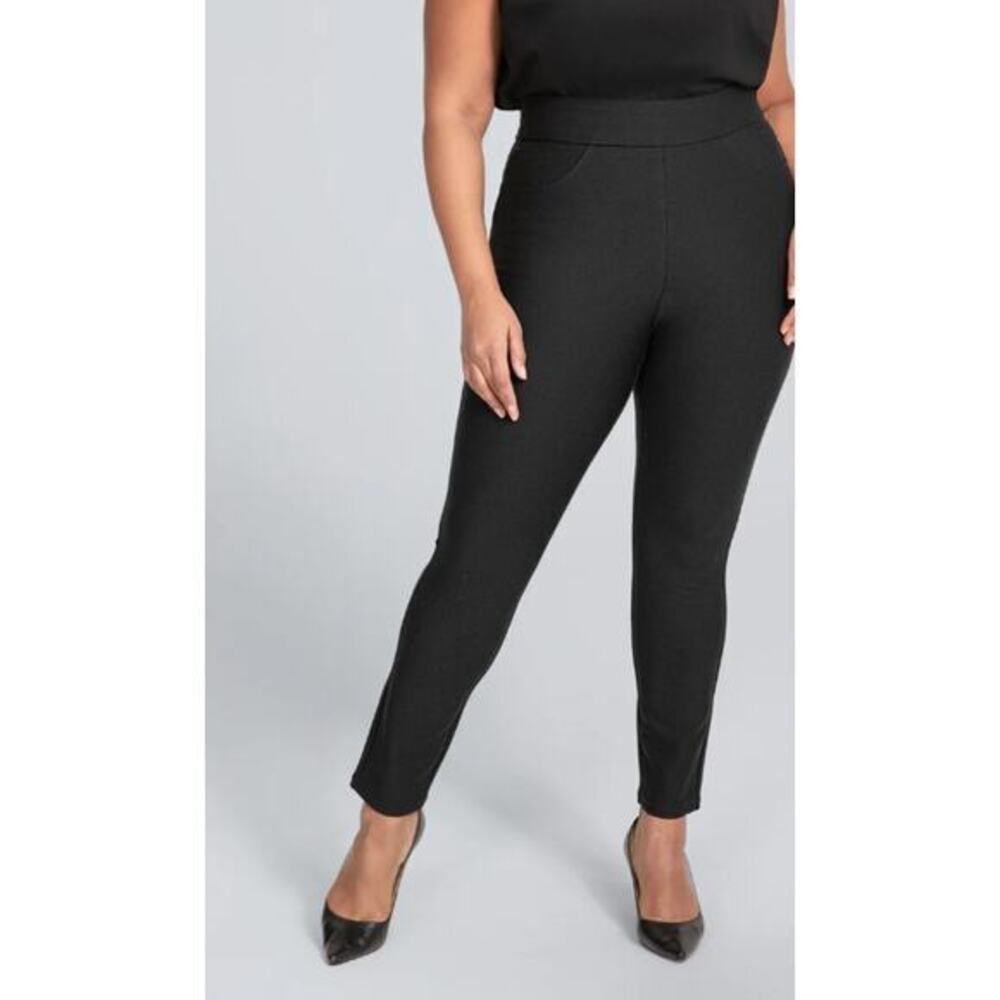 Honeylove Women's Black High‎ Rise Stretch Ever Ready Pull On Pants Size XL